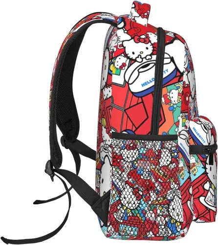 Vista 3 de SWAROOPAM Mochila kawaii, bonita mochila, mochila de gran capacidad de 16.2 pulgadas, adecuada para viajes y trabajo, Bonito- 3, Mochilas de viaje