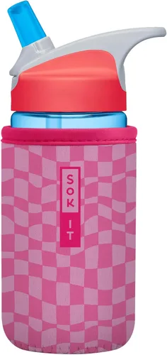 Vista 121 de Sok It BotlSok Funda para botella de agua con cubierta de neopreno aislante (Floral abstracto, se ajusta a CamelBak o Nalgene de 12 onzas)