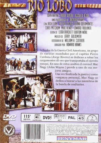 Vista 2 de RIO LOBO - Region 2 - PAL - John Wayne - Spanish only