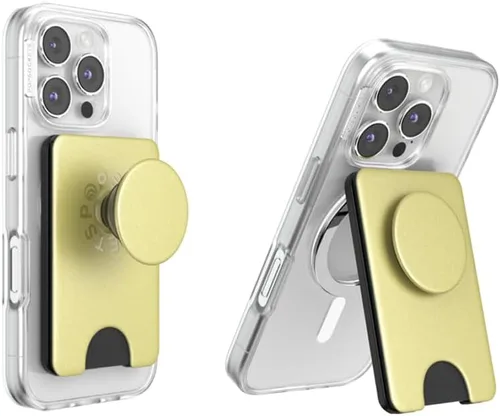 Vista 24 de Cartera para teléfono PopSockets con patada expandible, tarjetero para teléfono - Negro