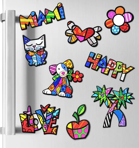 Vista 4 de BRITTO Romero - Imán decorativo de goma multiusos (tamaño grande), diseño de Miami (palabra)