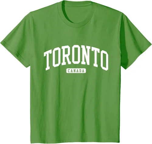 Vista 81 de Camiseta estilo universitario de Toronto Canada, Negro