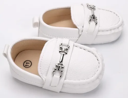 Vista 6 de Zapatos para bebés y niñas, mocasines Oxford para recién nacidos, adorables zapatos de cuna para niños pequeños, zapatos de cuna para precaminantes