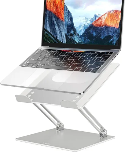 Vista 8 de BESIGN LS10 - Soporte de aluminio para laptop, ergonómico y ajustable, soporte para tableta y computadora, compatible con MacBook Air, Pro, Dell