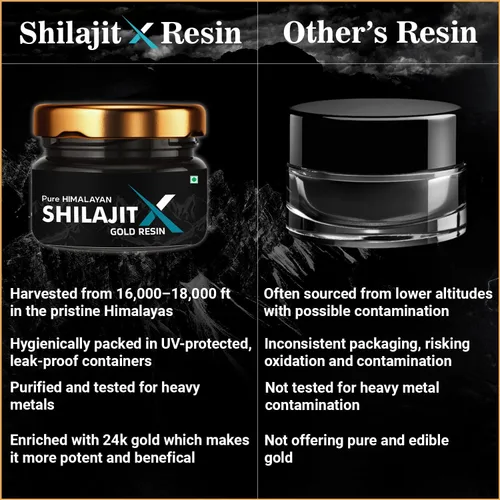 Vista 9 de NOTTY BOY Resina pura de oro Shilajit X del Himalaya 0.71 oz - Oro de 24 quilates, más de 80 minerales traza, alto ácido fúlvico, 100% ayurvédico