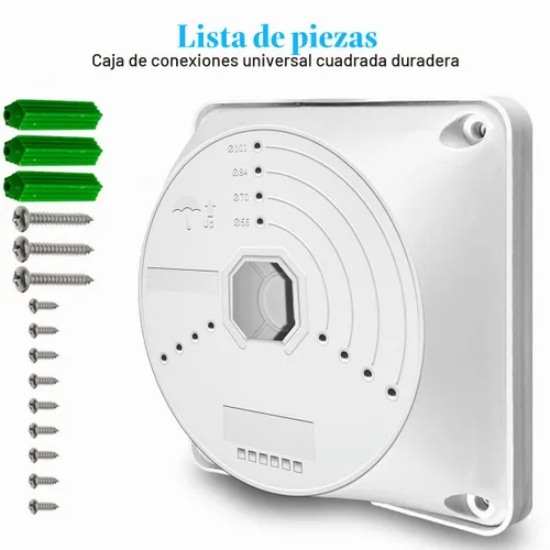 Vista 8 de OOSSXX Caja de conexiones universal de la cámara de seguridad del ABS