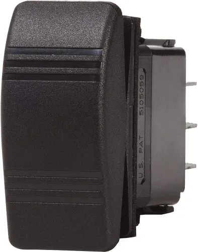 Vista 8 de Blue Sea Systems - Interruptor Contoura III Resistente al agua, negro y gris