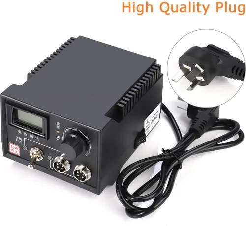 Vista 3 de TOPCHANCES Kit de herramientas para quemar madera, 110 V, 60 W, pirografía profesional, kit de combustión de madera con doble bolígrafo y puntas