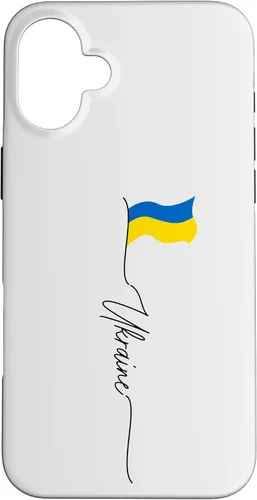 Vista 22 de iPhone 16 Ukraine, Slava Ukraini, Ukrainian Patriotic Flag Case