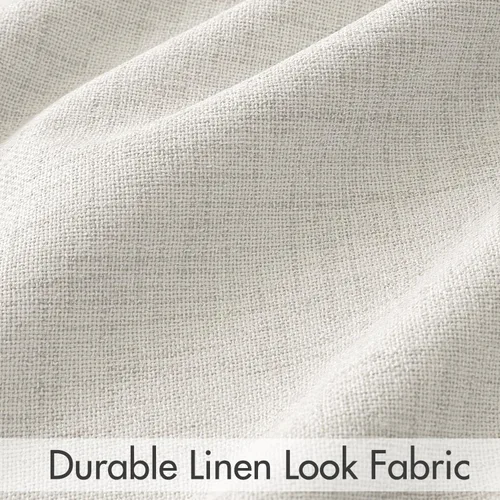 Vista 7 de MIULEE Cortinas 100% opacas de 84 pulgadas de largo de lino, cortinas y drapeados, juego de 2 paneles para dormitorio, pestaña trasera, sala