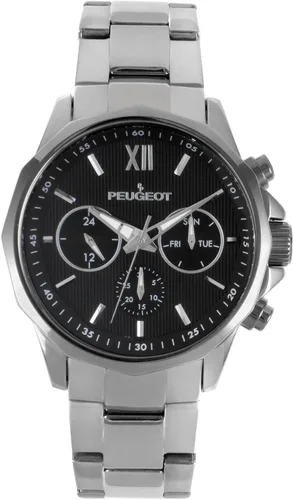 Vista 3 de Peugeot Reloj de vestir de cuarzo multifunción para hombre