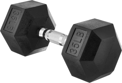 Vista 12 de Amazon Basics Rubber Hex Dumbbell Hand