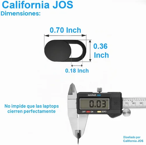 Vista 6 de California JOS Funda para cámara web (paquete de 8) de 0.03 pulgadas, ultrafina, para cámara de laptop, para iPhone, iPad, MacBook Pro, computadora