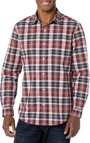 Vista 4 de Tienda Essentials Camisa de popelina elástica de manga larga para hombre