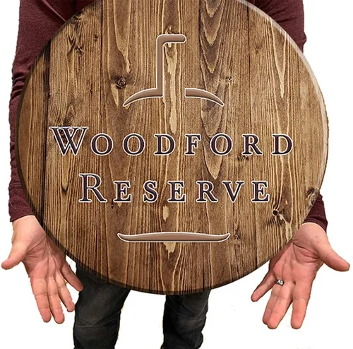Vista 3 de The Reserve Bourbon Inspired by Whiskey Barrel - Letrero de barra de 18 pulgadas para decoración de bar