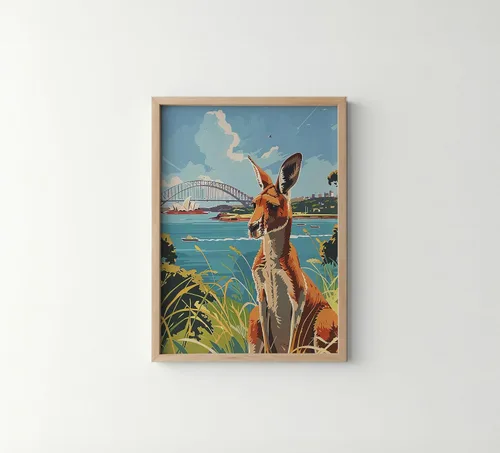 Vista 22 de Póster de paisaje de Adelaide Australia, arte de pared retro vintage, pintura de paisaje de la naturaleza, galería 23