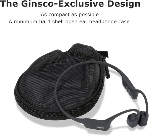 Vista 3 de Ginsco Estuche Universal de Conducción Ósea Compatible con Auriculares Deportivos de Oreja Abierta SHOKZ New OpenRun Pro 2/Pro 2