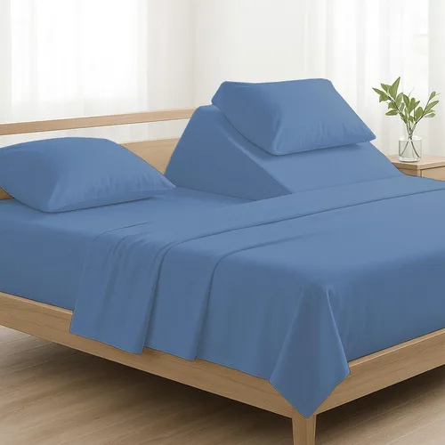 Vista 25 de 4 piezas de lujo Split Top Queen 100% algodón egipcio de 800 hilos (ajustable, parte superior flexible tamaño queen) sábanas divididas de 28