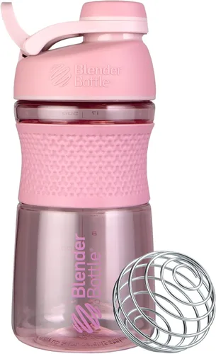 Vista 2 de BlenderBottle SportMixer - Botella agitadora y sistema ProStak para batidos de proteínas y almacenamiento de suplementos