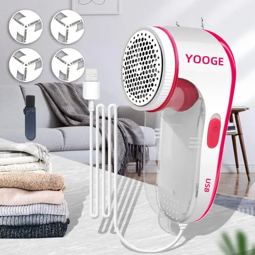Vista 3 de 【Alta potencia, alta eficiencia】Quitamanchas eléctrico Nayoge para afeitar, afeitadora de tela, removedor de pelusas, quita las pelusas, suéteres