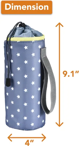 Vista 3 de Bolsa compacta de almacenamiento de juguetes y tapete de juego (9 x 4 x 4 pulgadas), organizador de juguetes para habitación de los niños, soporte