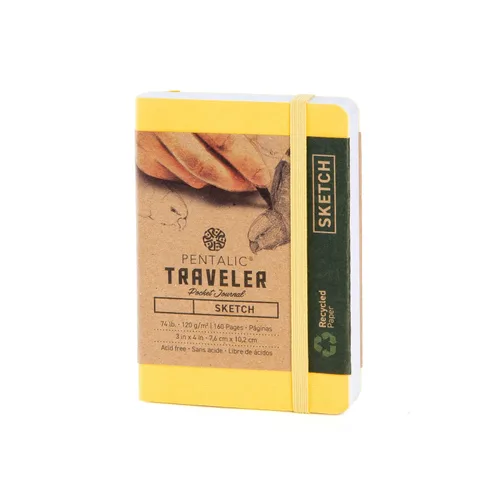 Vista 34 de Cuaderno de bocetos Travelers Dot Grid Pentalic Art, libre de ácidos