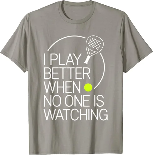 Vista 26 de Camiseta de tenis de pádel I Play Better When No One is Watching