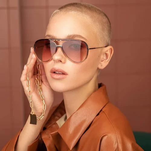 Vista 3 de FREYRS Shay Designer - Gafas de sol ligeras de aviador para mujer