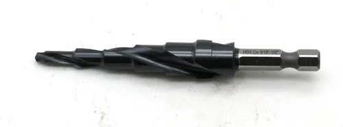 Vista 8 de TEMO Broca de paso en espiral de cobalto M35 Unibit Bit 1/4-3/4" 9 tamaño 1