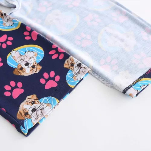 Vista 5 de QPANCY Pijamas para niñas con diseño de unicornio, conjuntos de pijamas de algodón para niñas pequeñas