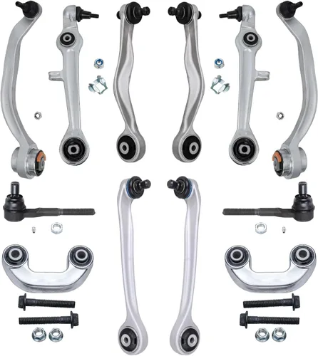Vista 93 de Detroit Axle - Kit de extremo de 12 piezas para Ford Explorer Mercury Mountaineer 1998-2001 1999 2000, 2 brazos de control delanteros superiores