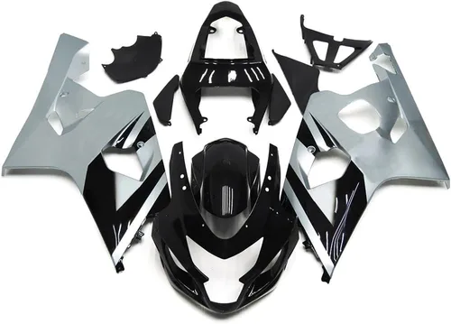 Vista 39 de Kit de carenado para Suzuki GSXR600 GSXR750 K4 2004 2005, carenados de inyección de plástico ABS, kit de carrocería BodyKit-Negro Strong & Durable