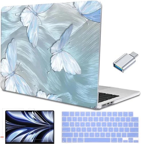 Vista 8 de Funda compatible con MacBook Air de 15 pulgadas M5 2026 2025 2024 2023 versión modelo M4 A3241 A3114 M3 A2941 M2 con pantalla de retina líquida