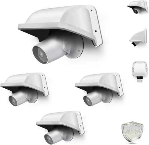 Vista 10 de OOSSXX Cámara de seguridad universal Sun Rain Cover Shield Cover Shield para cámara de vigilancia Techo protector para domo/Bullet cámara exterior