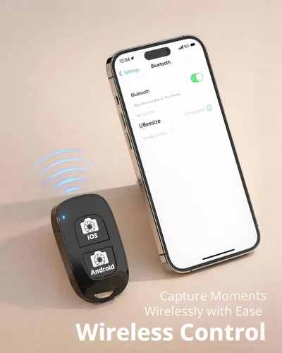 Vista 8 de UBeesize Anillo de luz de 12 pulgadas con soporte de teléfono superior, luz LED para selfie con soporte y soporte para teléfono para iPhone