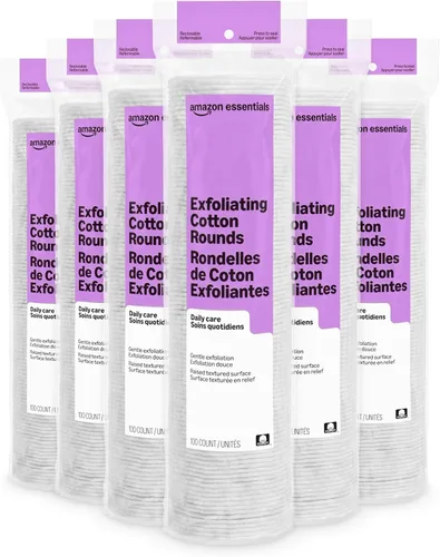 Vista 6 de Amazon Basics - Círculos exfoliantes de algodón, 100 unidades (paquete de 1)