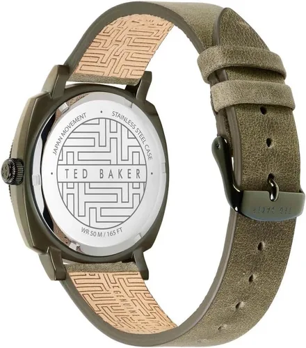 Vista 2 de Ted Baker Caine Multifunción Verde Correa De Cuero Reloj (Modelo BKPCNF1029I), Verde, Moderno