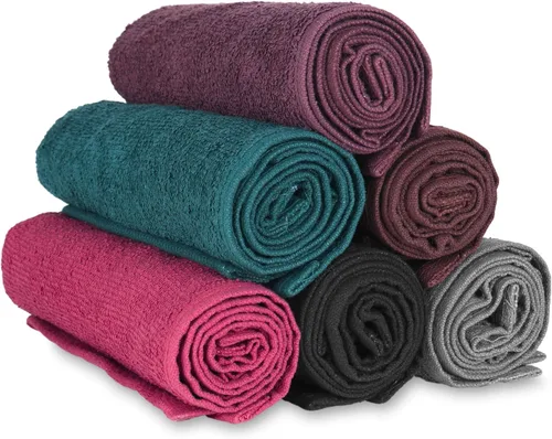 Vista 8 de Arkwright Toallas de salón a prueba de blanqueador, paquete de 12, altamente absorbentes, 100% algodón, toalla facial de spa de secado rápido