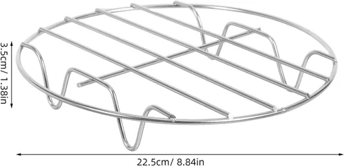 Vista 2 de 2pcs Steamer Rack Stainless Steel with Footed Base