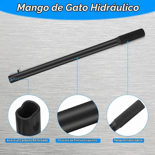 Vista 4 de Reemplazo de mango de gato hidráulico horizontal, reemplazo de mango de gato hidráulico de piso Anglekai para accesorios de automóvil (negro)
