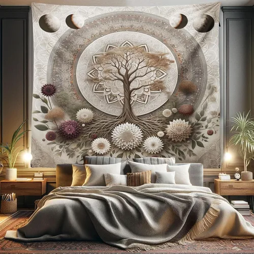 Vista 111 de Ambesonne Tapiz de arte afro, hombre negro fuerte con una corona de trazos impresión de pintura moderna, decoración de tela para colgar en la pared