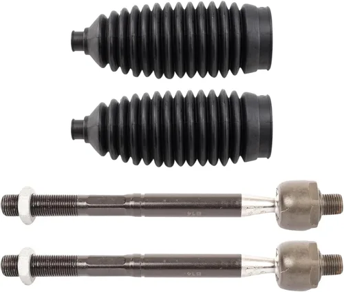 Vista 170 de TRQ Kit de dirección delantera con barra de acoplamiento de fuelle de piñón y cremallera compatible con Toyota Echo 2000-2005
