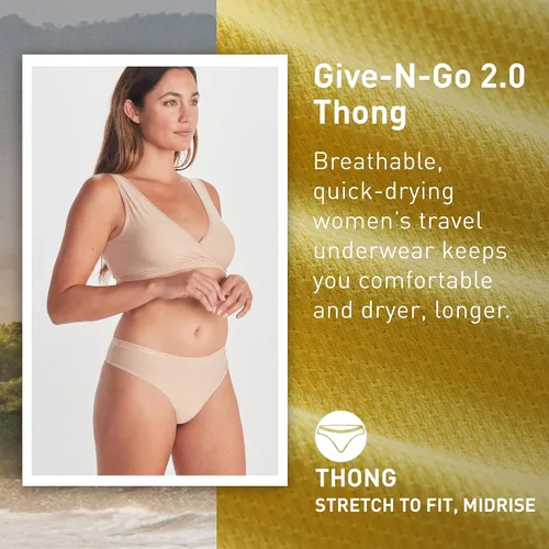 Vista 2 de ExOfficio Tanga Give-n-go 2.0 estándar para mujer