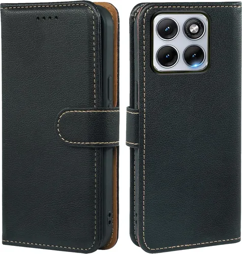 Vista 8 de Funda tipo cartera para Motorola Moto G Power 2026/2025, con bloqueo RFID, de piel sintética, para Moto G Power 2026, cierre magnético, tarjetero