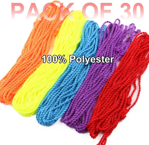 Vista 3 de MAGICYOYO Paquete de 30 cuerdas profesionales de yoyo para yoyo receptivo y no responden, 100% poliéster, cuerdas de repuesto para yoyos