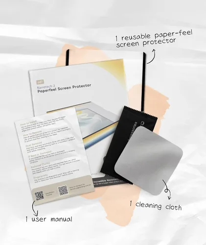 Vista 8 de EIP Protector de pantalla desmontable Paperfeel para Lenovo Chromebook Duet Gen 9 2025 (10.95 pulgadas), Nano Tech reutilizable, fácil de instalar