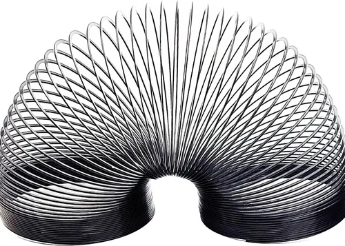 Vista 4 de The Dreidel Company Muelle helicoidal de metal negro, rellenos de bolsas de golosinas, recuerdo de fiesta para niños, variedad de 2.4 pulgadas