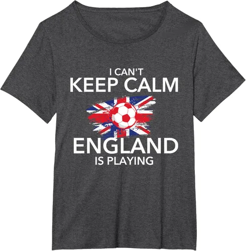 Vista 29 de I Can't Keep Calm England Is Playing - Camiseta para amantes del fútbol, Negro