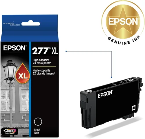 Vista 2 de EPSON 277 Claria Photo HD Ink Cartucho de Tinta Negro Fotográfico de Alta Capacidad (T277XL120-S) Funciona con Expression Photo XP-850, XP-860