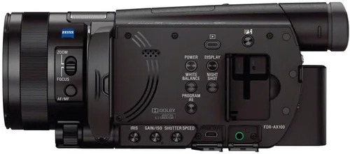 Vista 4 de Sony FDR-AX100/B 4K Cámara de vídeo con 3.5 pulgadas LCD (negro)